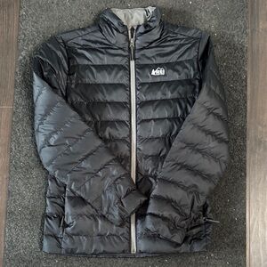 REI Black Lightweight Puffer - Kids Large
